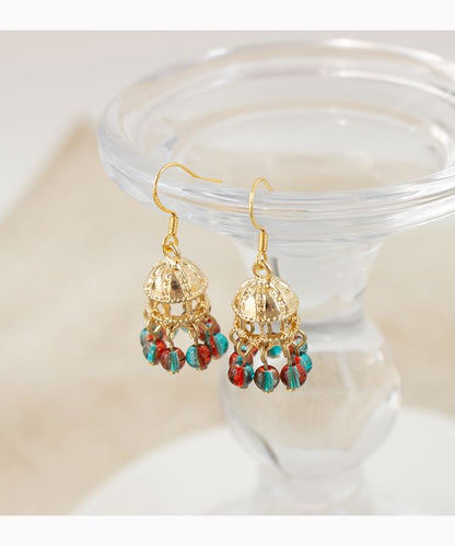 / On Clip Chandelier Earring Beaded