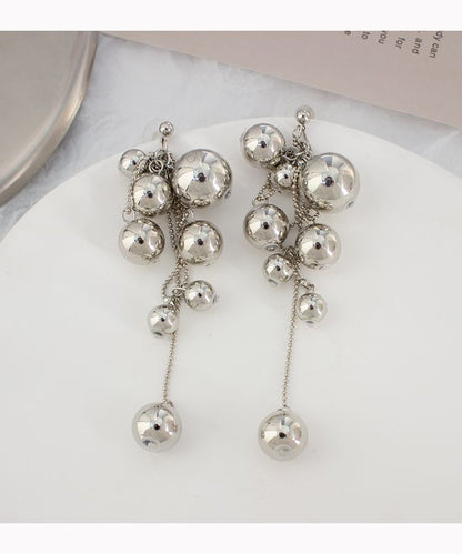 Drop Clip Ball Earring On /