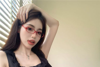 Frill Dotted / Plain Mini Neck Skirt Top Trim Square Sleeveless