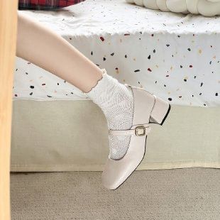 Mary Jane Chunky Shoes Heel