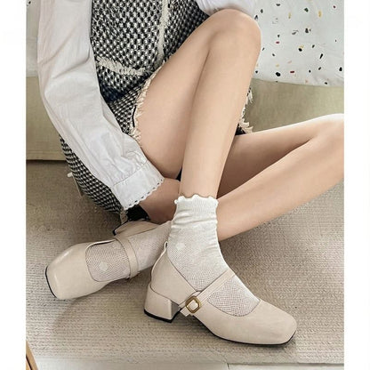 Mary Jane Chunky Shoes Heel