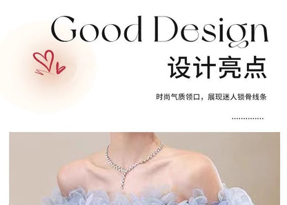 Off-Shoulder Ruffle A-Line Gown Evening Floral Sequin