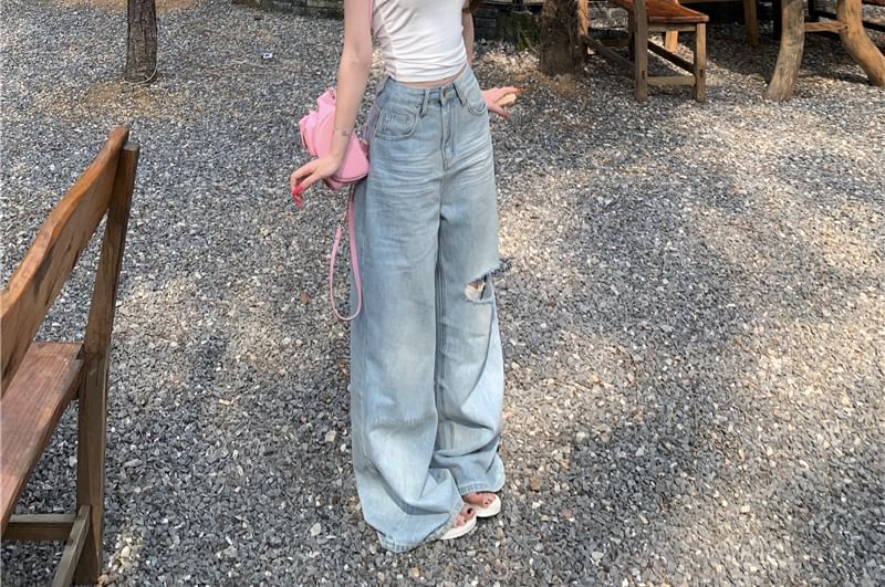 Ruched Bow Crop Trim Accent Top / Rise Mid Tube Lace Washed Plain