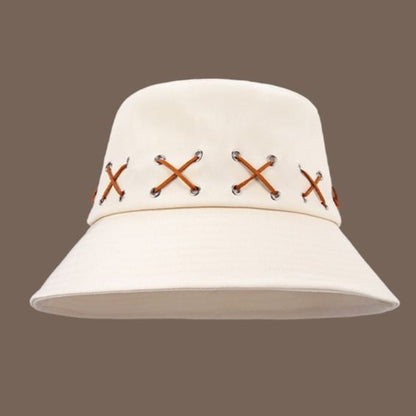 Cross Patterned Bucket Hat