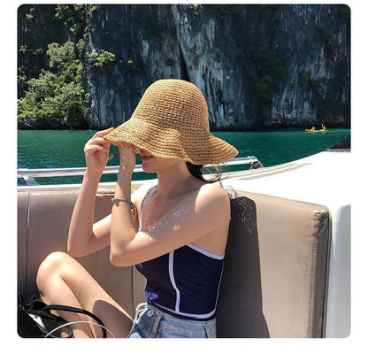Straw Hat Plain Sun