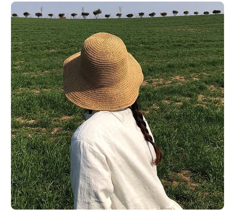 Straw Hat Plain Sun