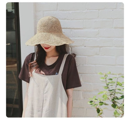 Straw Hat Plain Sun