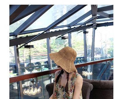 Hat Sun Plain Straw