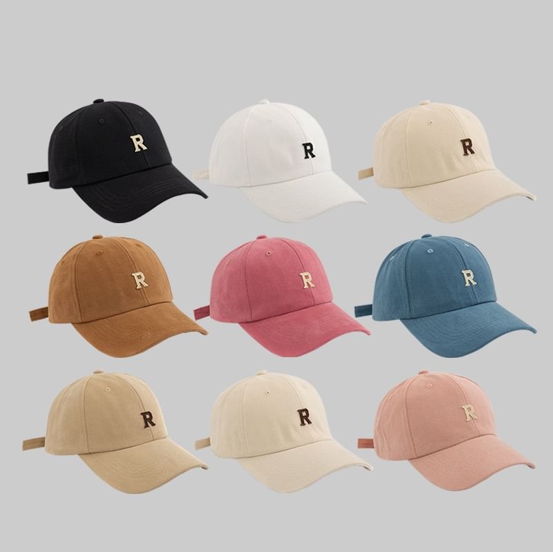 Applique Lettering Baseball Cap