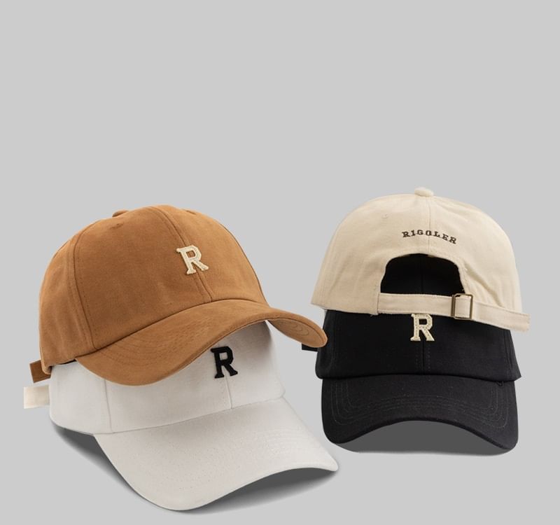 Applique Lettering Baseball Cap