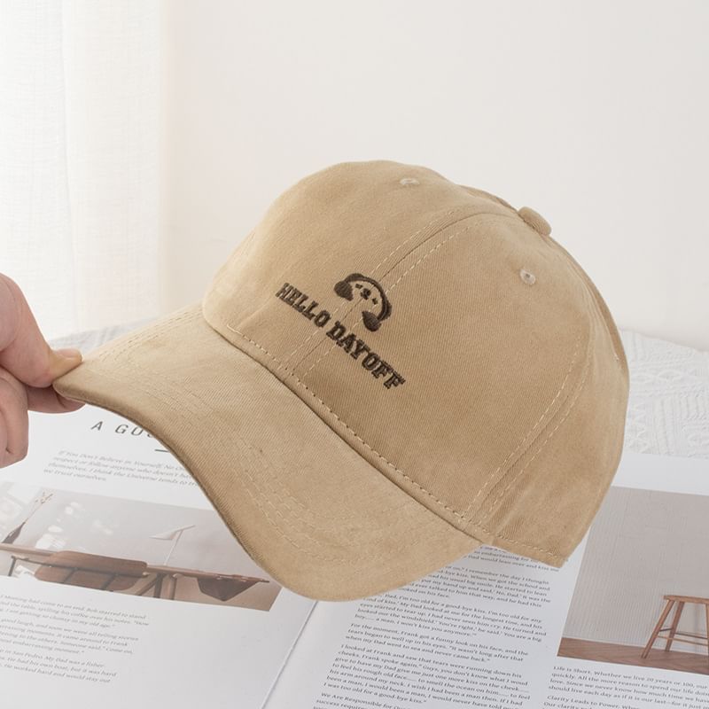 (Various Lettering Cap Animal Designs) Embroidered Baseball