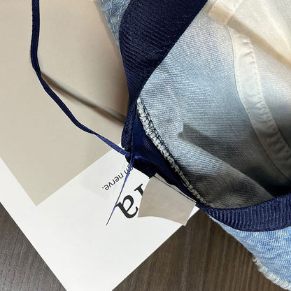 Bucket Denim Distressed Hat