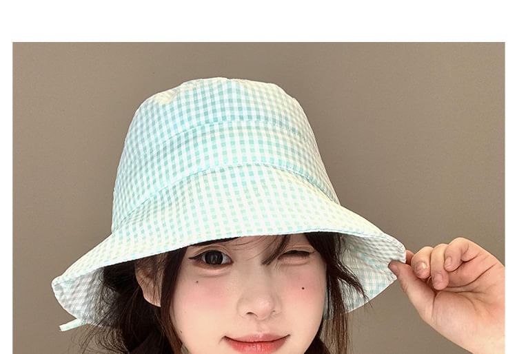 Hat Bucket Plaid