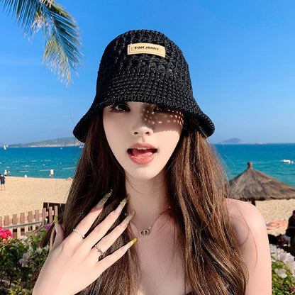 Bucket Plain Hat Straw