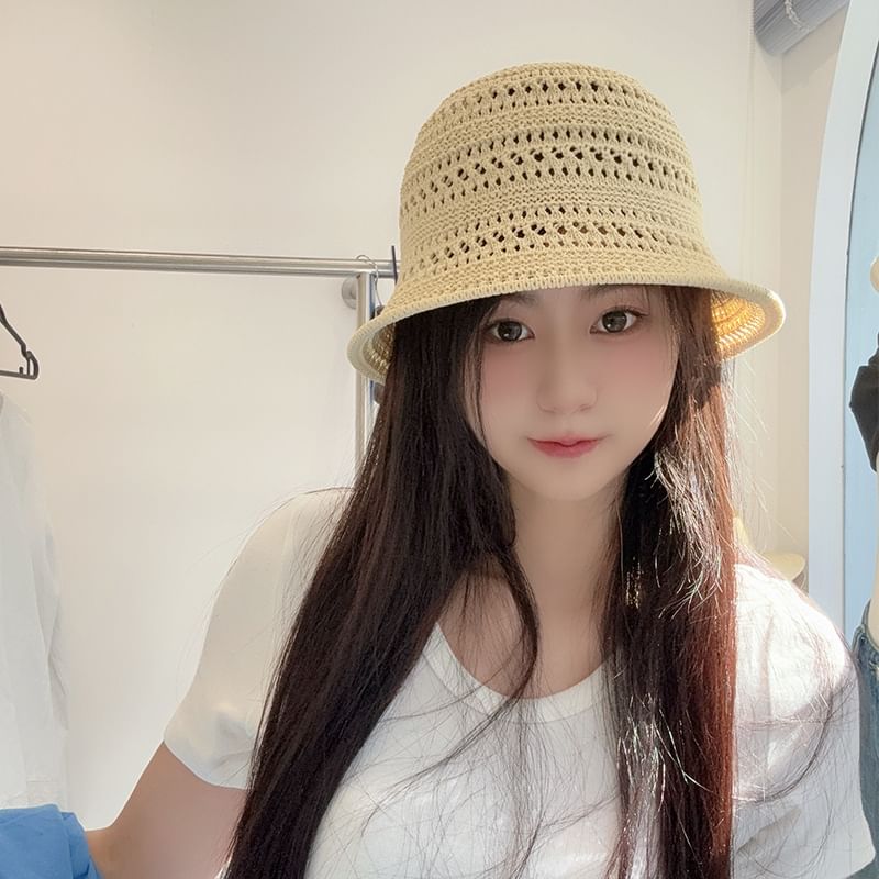 Hat Cloche Plain Straw