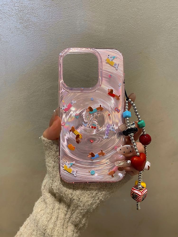 Dog Phone Set Strap Case /