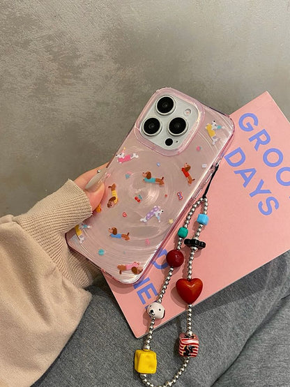 Dog Phone Set Strap Case /