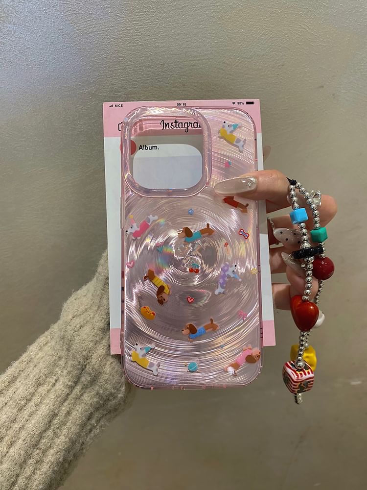 Dog Phone Set Strap Case /