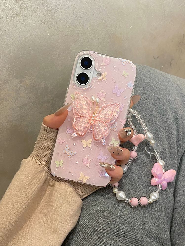 Butterfly Phone Case Strap Decoration Adhesive / Set