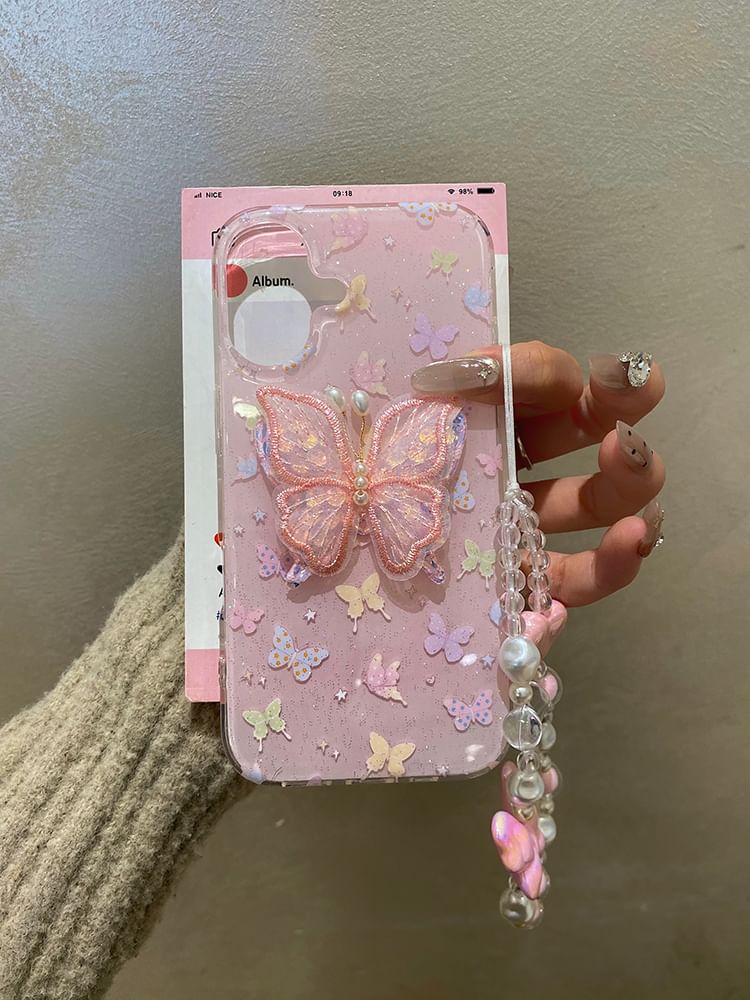 Butterfly Phone Case Strap Decoration Adhesive / Set
