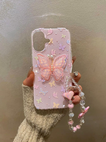 Butterfly Phone Case Strap Decoration Adhesive / Set
