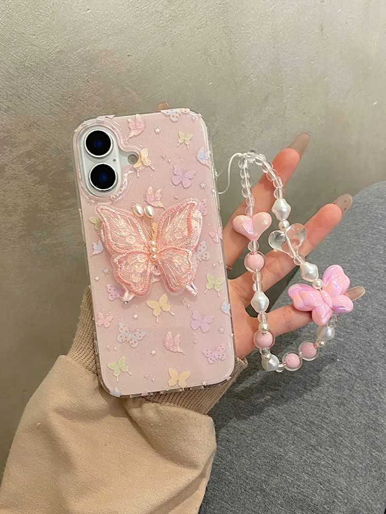 Butterfly Phone Case Strap Decoration Adhesive / Set