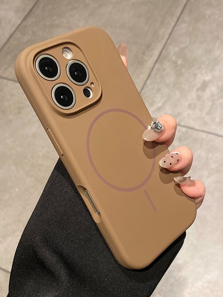 Case with Magnetic MagSafe) (Compatible Phone Plain