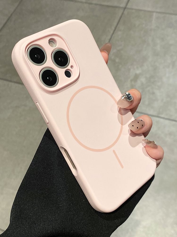 Case with Magnetic MagSafe) (Compatible Phone Plain