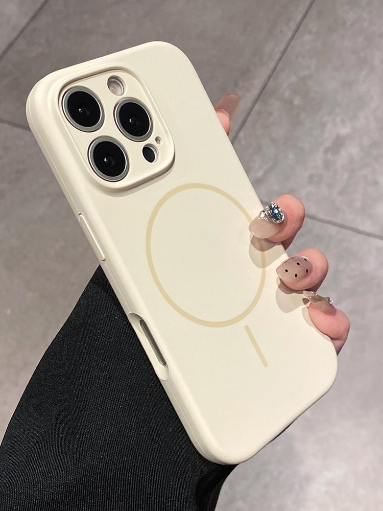 Case with Magnetic MagSafe) (Compatible Phone Plain