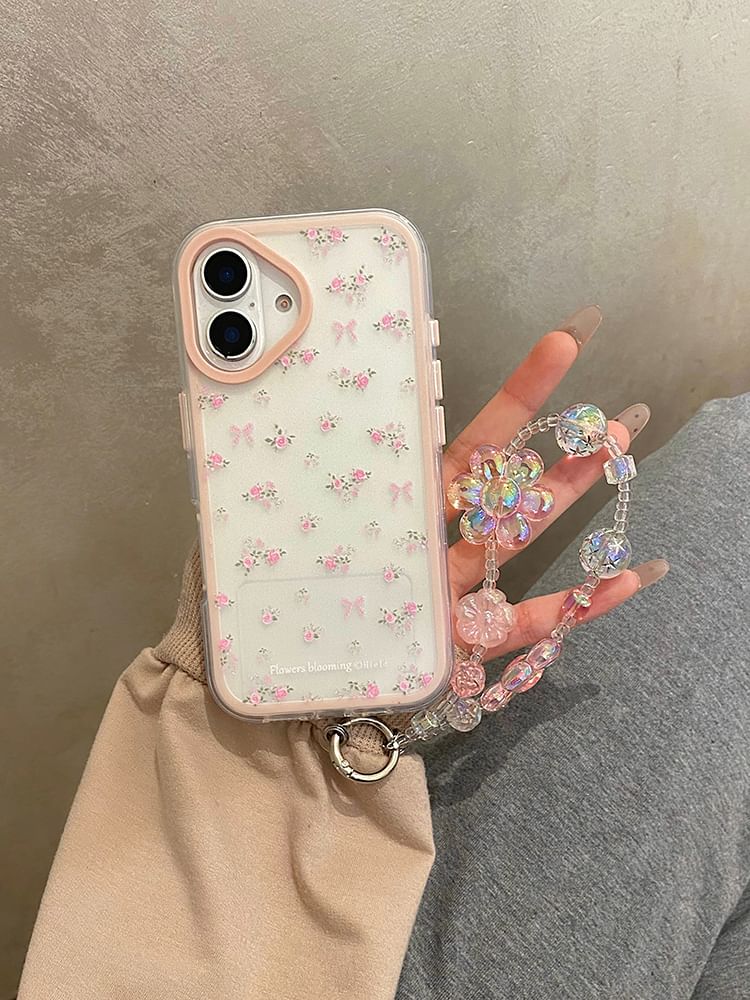 Case Floral Phone Set Strap /