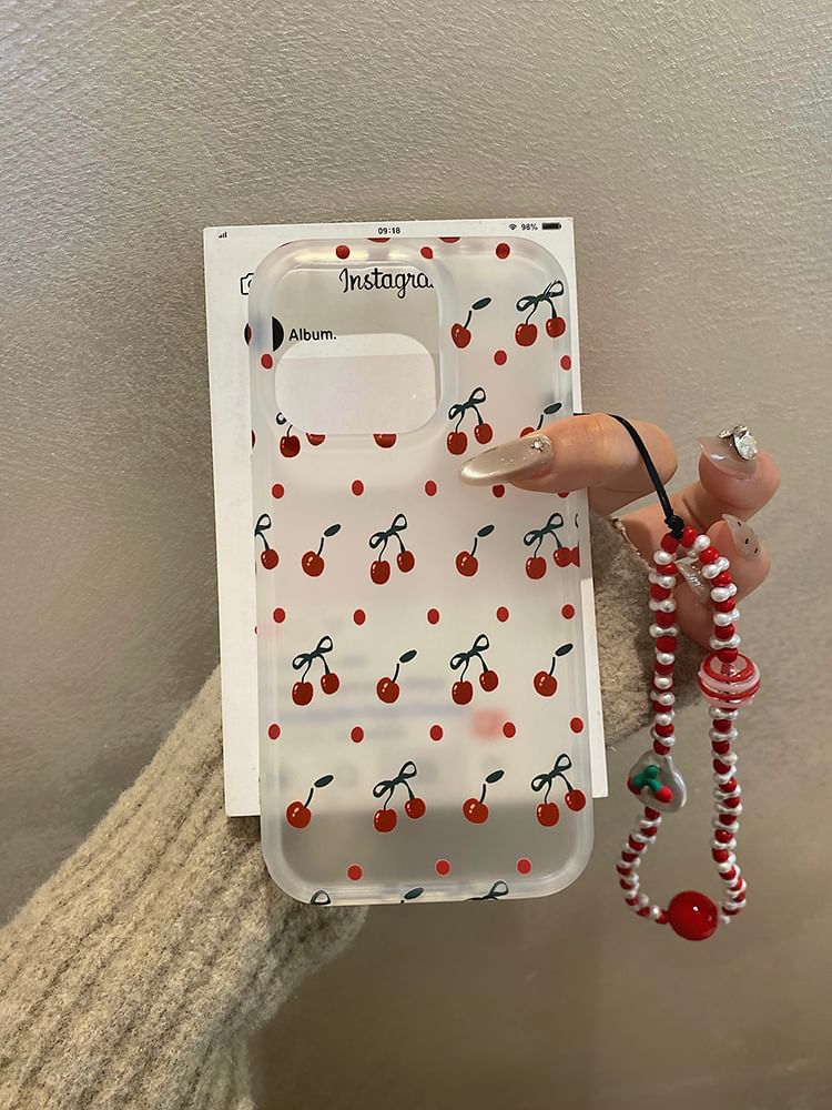 Set Strap Case Cherry Phone /