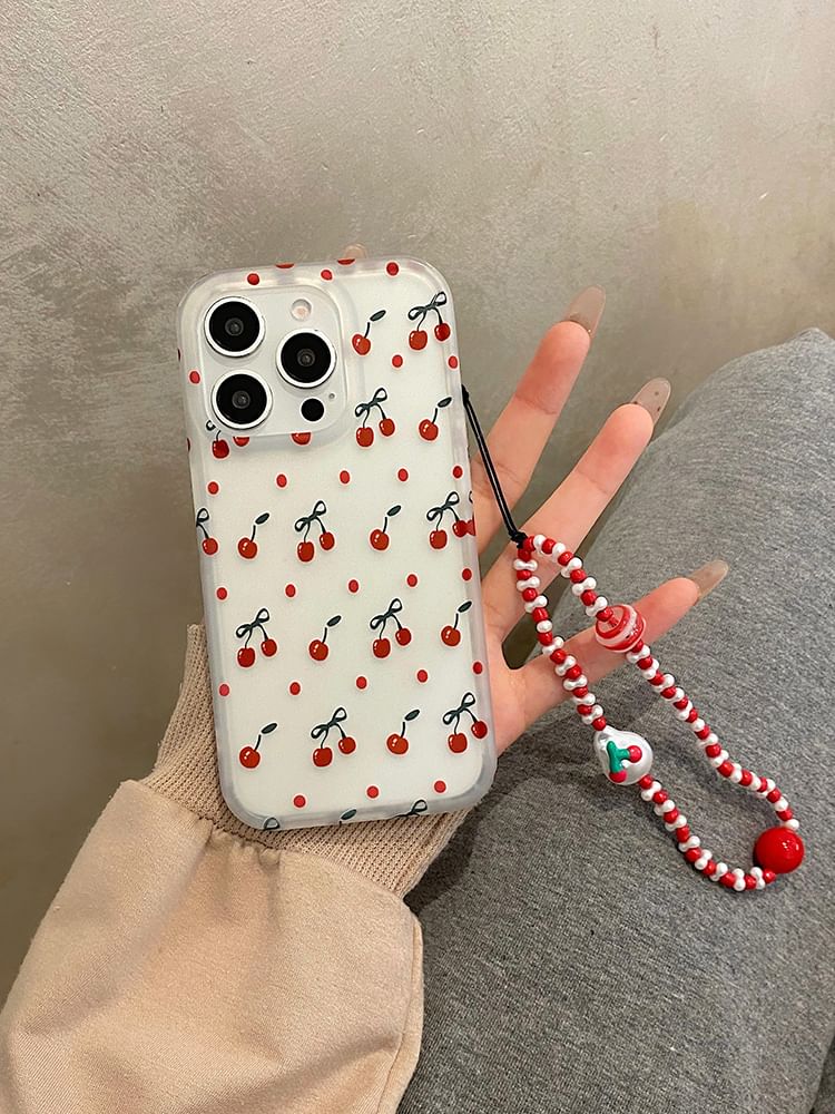 Set Strap Case Cherry Phone /