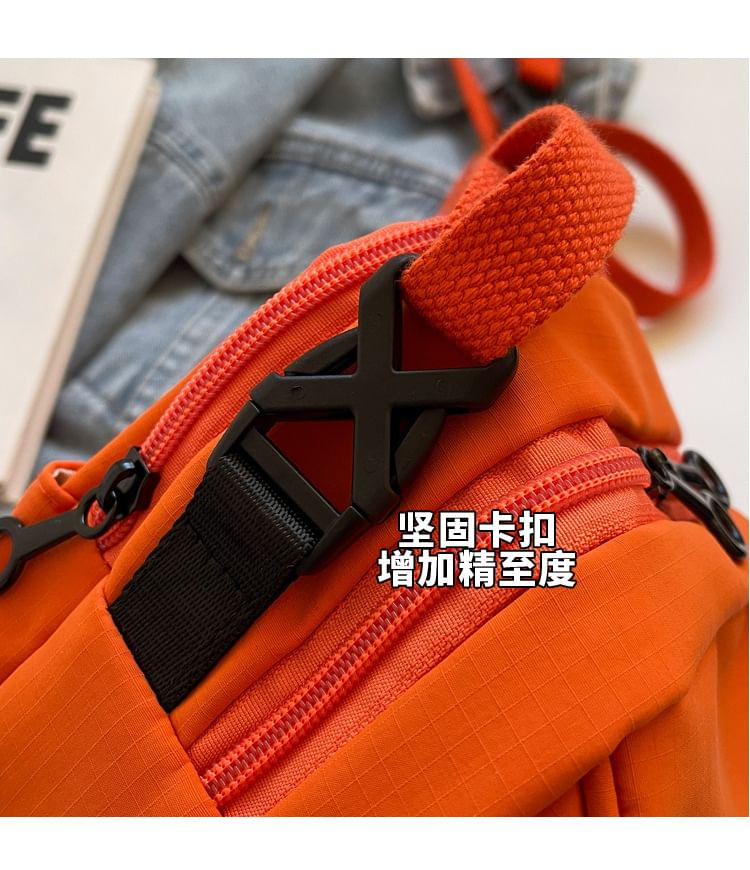 Plain Panel Crossbody Bag