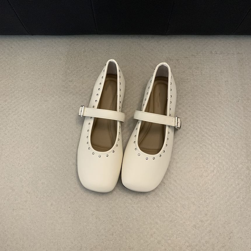 Shoes Jane Plain Mary Studded