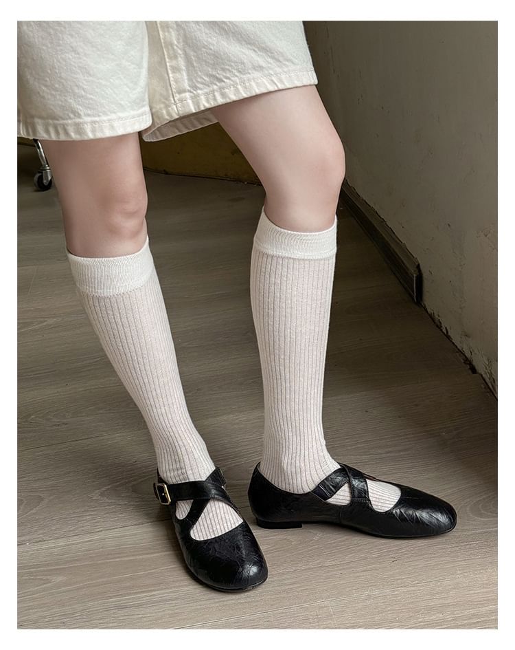 Jane Mary Strap Shoes Cross