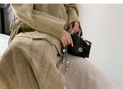 Toe Low Square Heel Velvet Rhinestone Pumps