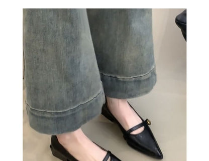 Heel Mary Jane Low Pointed Pumps