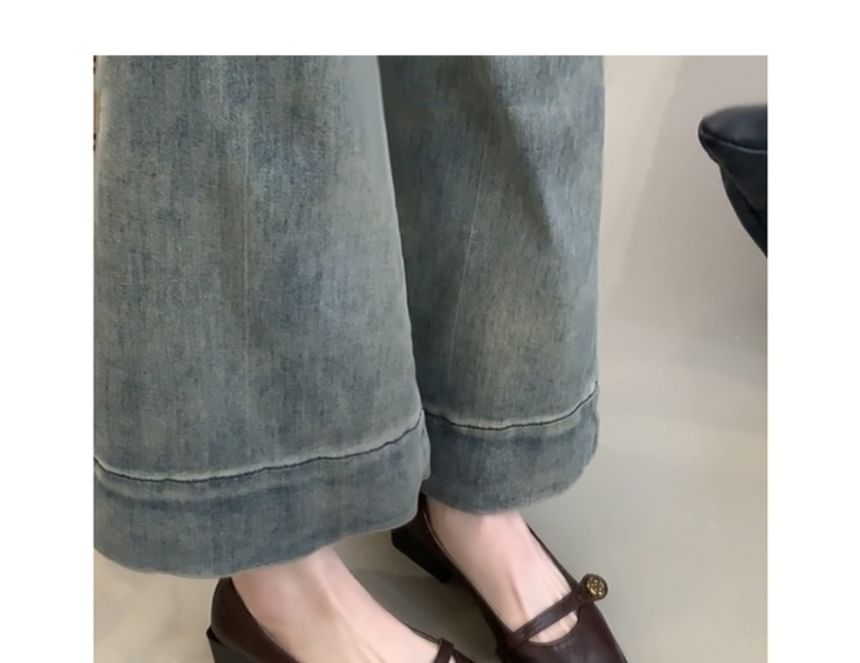 Heel Mary Jane Low Pointed Pumps