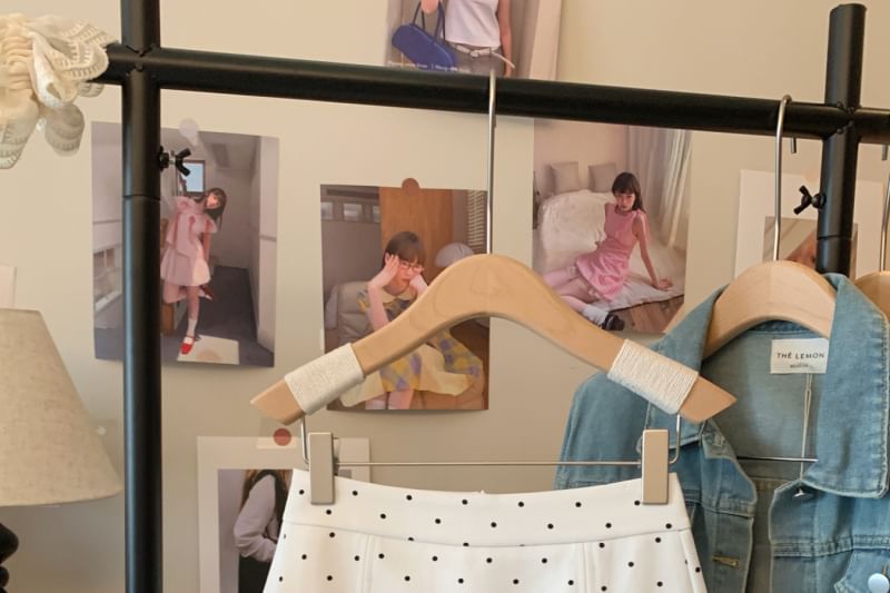 Skirt A-Line Panel Mini Waist Accent Bow Lace High