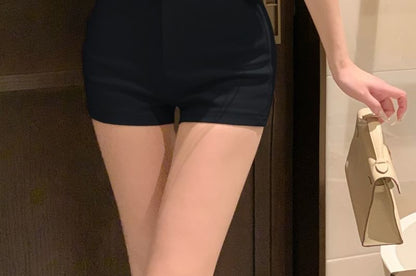 High Waist Pants Plain Hot