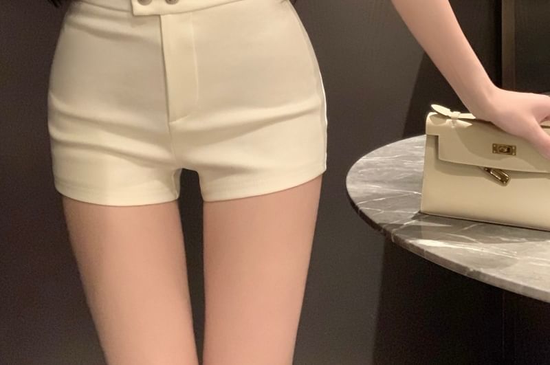 High Waist Pants Plain Hot