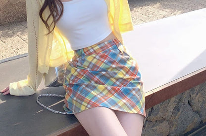 Button-Up Crew Cardigan Neck Perforated Plain Crop