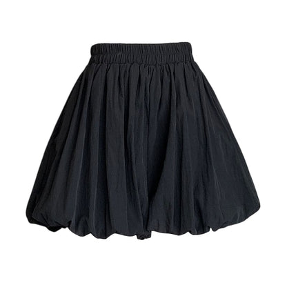 Waist High Paperbag Mini Plain Skort