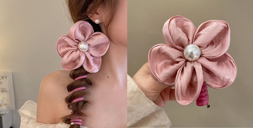 Coil (Various Tie Ribbon Floral / Designs) Hair Bead