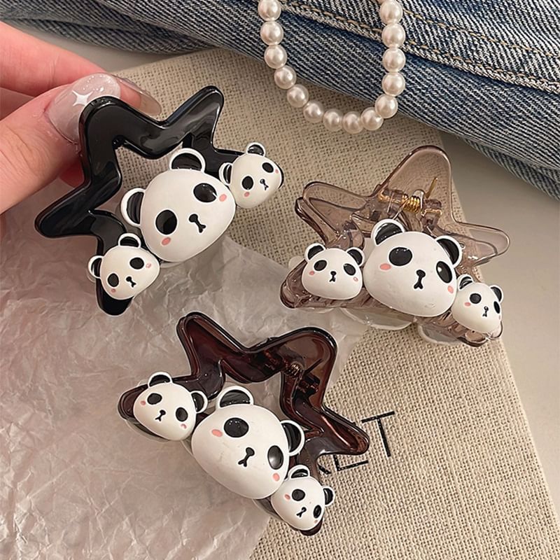 Hair (Various Claw Designs) Panda Clip