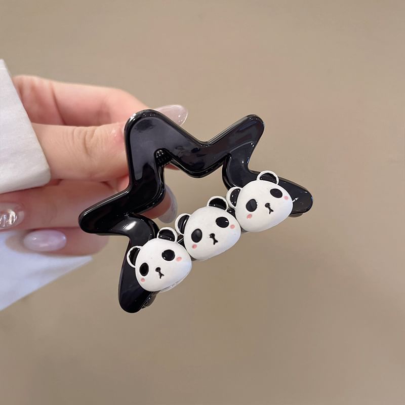 Hair (Various Claw Designs) Panda Clip