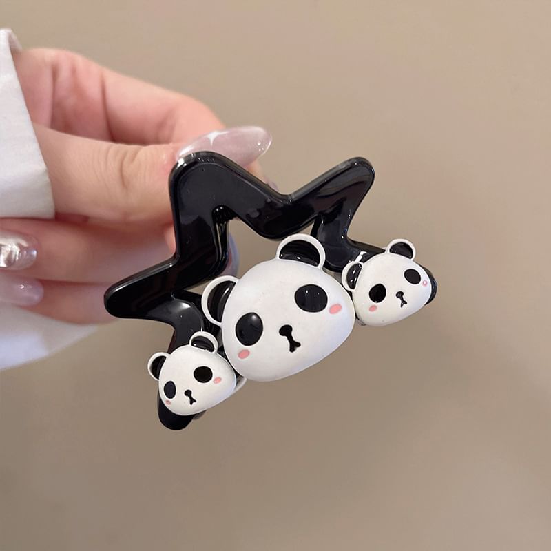 Hair (Various Claw Designs) Panda Clip