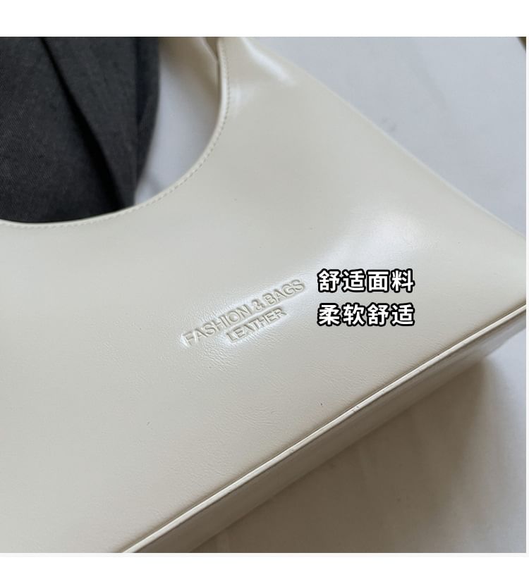 Leather Shoulder Faux Bag Lettering
