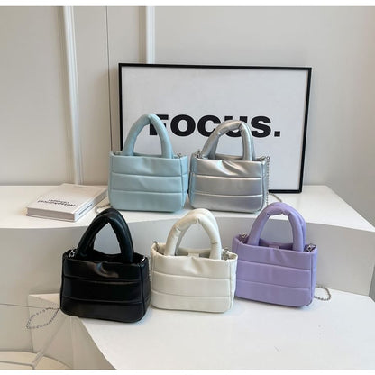 Top Bucket Handle Plain Bag