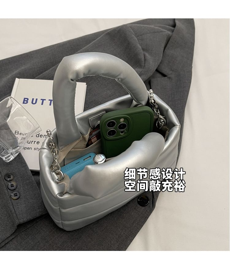 Top Bucket Handle Plain Bag